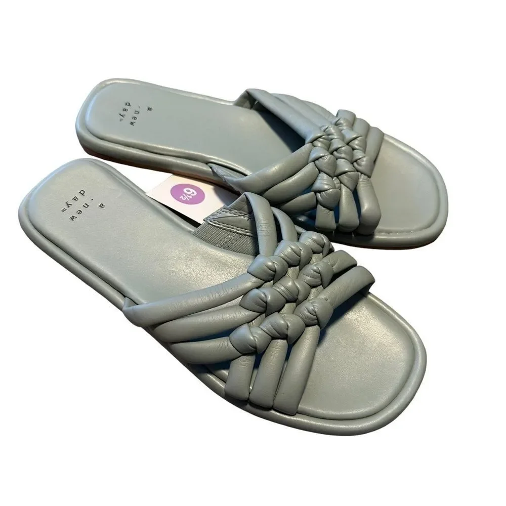 a‎ new day Light Blue / Dulce Sandals - Size 6.5 NWT